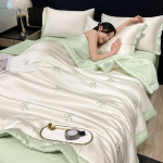 4 tk komplekt t&auml;istikandite seeria Water Wash Ice Silk Suvine tekk, Kliimaseade, Suvine tekk &uuml;hele ja kahele inimesele 150x200