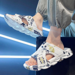 WTEMPO meeste suvesandaalid paksu p&otilde;hjaga vabaaja pehme p&otilde;hjaga liugurid, libisemiskindlad sisesussid, mood matkajalatsid Mere&auml;&auml;rsed v&auml;lirannajalatsid 37