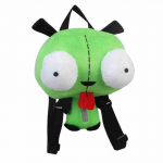 14 tolli uus Alien Invader Zim 3D Eyes Robot Gir armas t&auml;idisega pl&uuml;&uuml;sist seljakott Roheline kott Xmas Gift t&uuml;drukule pl&uuml;&uuml;sist m&auml;nguasi 35CM