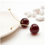 Uued Immortal Petal Cherry Cherry Stud k&otilde;rvar&otilde;ngad, Burgundia kirsi k&otilde;rvar&otilde;ngad, k&otilde;rvar&otilde;ngad, armsad puuviljak&otilde;rvar&otilde;ngad.