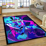 Cartoon H-Helluva Boss Blitzo H-Hazbin hotelli vaibavaip magamistoa elutoa koduseks diivani kaunistamiseks, lapse suure sisekujundusega p&otilde;randamatt 100cm x 150cm