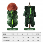 Multifilm Talvine kutsikate riided Korallide samet Lemmikloomar&otilde;ivad XS-L V&auml;ike Corgi Chihuahua Riided Dinosaurus Panda P&otilde;der XS