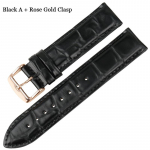 WatchBand Ehtne Nahast K&auml;erihm H&otilde;bedane & Roosa Kuldne Pandla jaoks 12mm 16mm 18mm 20mm Luksuslik Asendus K&auml;ev&otilde;ru Rihm 19mm
