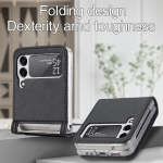 Tolmuvastane kokkupandav nahk&uuml;mbris Samsung Galaxy Z Flip4 5G Flip3 Flip 4 3 Flip6 Flip5 Flip2 Flip 2 5 6 1 Mobiiltelefoni kott Capa for Galaxy Z Flip 6 must