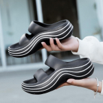 TUINANLE Naiste Sussid Uued Suvised Kiilud EVA Sandlas Paksu p&otilde;hjaga Platvorm Slaidid Pehmed Rannajalatsid 36-37 roosa