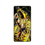 Coque Maniacase pour Huawei P8 Lite Son Goku Super Saiyan SSJ3 Attaque point Dragon