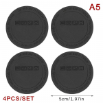 4 tk &uuml;mmargune must kummist aluspadi Isekleepuv tassi p&otilde;hja kleebised libisemisvastased p&otilde;letusvastased klaasitopsi kaitsepadjad