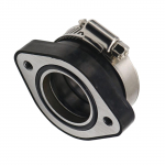 Kummist mootorratta karburaatori adapter 48 mm must karburaatori kollektori sisselasketoru sisselasketoru kummimatt TM28 karburaatori mustuse jalgratta jaoks