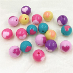 10 tk 16 mm mood akr&uuml;&uuml;l &uuml;hev&auml;rviline kahepoolne armastus s&uuml;da &uuml;mmargused helmed DIY ehtetarvikud k&auml;ev&otilde;ru kaelakee valmistamiseks lilla