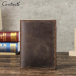 KONTAKT Ehtsast nahast passi rahakott RFID-passihoidja Rahvusvahelised reisitarvikud Reisipassi kaas kohv