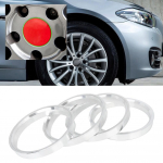 4x alumiiniumrummu kesksed r&otilde;ngad 72,6 mm auto rummu kuni 74,1 mm rattaauguni, sobib BMW jaoks