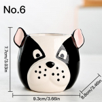 Armas kutsika lillepott, mahlane pott keraamiline istutusmasin Kodukaunistus T&ouml;&ouml;laua kaunistus Bonsai taimepott Aiakaunistus No.1