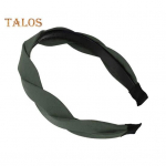 Punutud peapael libisemisvastane &uuml;hev&auml;rviline lai juuksepael N&auml;opesu meik Juukseaas Naiste juukseaksessuaarid T&uuml;drukute peakatted Fotorekvisiit must