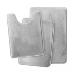 3-osaline vannimattide komplekt, imavad kiiresti kuivavad vannitoavaibad, U-kujuline kontuuriga WC-vaip libisemiskindel kaamel