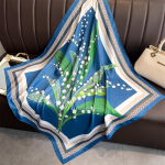 90 * 90 cm Uus Twill Silk Lihtne p&auml;ikesekaitse, soe suur kandiline sall Sall pear&auml;t naistele 90x90cm