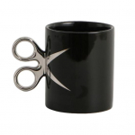 Youshengi k&auml;&auml;rk&auml;epidemega keraamiline tass 350 ml uudne juuksuri juuksuri tee kohvikruus kingitus v&auml;rvilise glasuuriga k&auml;sit&ouml;&ouml;tass must