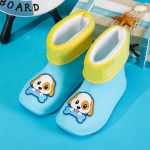 Uued laste vihmasaapad Korea multifilmi loomad beebide veejalatsid poistele pluss sametist soojad vihmasaapad t&uuml;drukutele 29-30 helesinine v&auml;rv