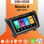Android Carplay Auto Raadio Mazda 6 2007-2012 jaoks Multimeediam&auml;ngija Peaseade Stereo GPS Navigatsioon BT WIFI 2+32GB 2+32GB