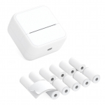 Mini taskuprinter Kaasaskantav termofotode kiirprintimine etikettide valmistaja masin BT Wireless Connect W-11 valge