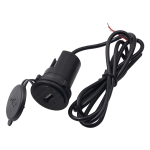Mootorratta USB-laadija, 12 V veekindel, &uuml;he pordiga 5*4.3*2.4cm must