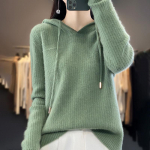 Naiste ka&scaron;miirist sviiter Qinghe ka&scaron;miir 30% ka&scaron;miir 70% vill Naiste s&uuml;gis- ja talvine ka&scaron;miirist pullover pehme ja soe L roheline
