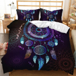Unen&auml;op&uuml;&uuml;dja Tekikottide Komplekt Boho H&otilde;&otilde;guv Sulg Twin Tekikoti Komplekt Mandala Double Queen King Suurus Pol&uuml;ester Tepitud Kate 70x133cm 2pcs