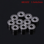 10 tk 681Xzz 1,5X4X2Mm avatud miniatuursed laagrid kuullaagritega mini vurr