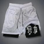 RS Brooklyn Letter Print l&uuml;hikesed p&uuml;ksid Meeste kiiresti kuivavad 2-&uuml;hes l&uuml;hikesed p&uuml;ksid Gooti mustriga l&uuml;hikesed p&uuml;ksid Vabaaja l&uuml;hikesed p&uuml;ksid Draakoni t&auml;navariietusp&uuml;ksid L