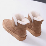 Karvase voodriga integreeritud lumesaapad naiste talve uue stiili jaoks, soojad, paksu tallaga, libisemiskindlad, suured puuvillased kingad, l&uuml;hikesed saapad 39