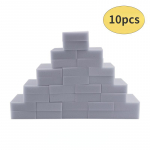 10/50/100 tk Melamiin Sponge Magic Sponge Eraser Hall valge puhastusvahend Multifunktsionaalne puhastus Nano puhastusk&auml;snad 10x6x2cm 10pcs hall