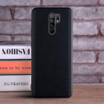 &Uuml;mbris Xiaomi Redmi 9 9T 9C 9A jaoks Coque Luksuslik Tekstiil Nahast Nahk Pehme TPU K&otilde;va PC Telefoni Kate Xiaomi Redmi 9 &Uuml;mbris Funda Redmi 9 must