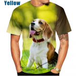 Uus moodne meeste ja naiste 3D-printimisega T-s&auml;rk, looma-, koera-, beagle- ja l&uuml;hikeste varrukatega t&auml;navas&auml;rk, suurus XS~5XL S