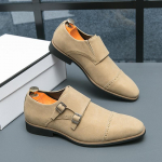 Moodsad mungast nahast kingad Meeste mokassiinid Slip-on &Auml;rikasulikud nahast kingad Klassikalised mokassiinid Hingavad meeste korterid Pehmed s&otilde;idukingad 41 pruun