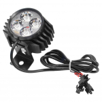 Kugoo M4 Pro Elektrilise T&otilde;ukeratta jaoks 2-in-1 LED Esitulede Komplekt Sarvega 12-80V Eesmine Tulelatern Tulelatern &Ouml;ine Ohutus Eesmine Tulelatern Laterna Par must