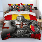 R&uuml;&uuml;tel Templar Ristis&otilde;dijad Tekk Voodipesukomplekt, Tekikott Voodikomplekt Tekikott Padjap&uuml;&uuml;r, King Queen Suurus Voodipesukomplekt AU Double 180x210cm