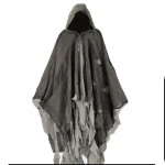 Cosplay Halloweeni mantel T&auml;iskasvanute kapuutsiga zombikeebid gooti keskaegsed cosplay-kost&uuml;&uuml;mimantlid 6 v&auml;rvi vampiirid s&uuml;nge luustik kummituslava rekvisiit One Size&Skeleton black