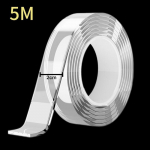 20/30/50 mm nanoteip Kahepoolne teip l&auml;bipaistev korduvkasutatav veekindlad kleeplindid puhastatavad k&ouml;&ouml;gi vannitoatarvete teibid 5M