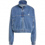Adidas Originals Premium Essentials Treeningjakk Pehme L&otilde;tv Teksajakk Naiste Jakk Hele-Sinine IW5762 2XS