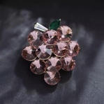 Luksuslik Sweet Crystal Grape Green Pross Naiste Kerge Luksuslik Elegantne Korsaažimantel K&otilde;rge kvaliteediga p&uuml;hadekingitus