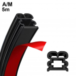 Autoukse kummist tihendiriba Kahekihiline kummist riba Auto ukse/kapoti/pagasiruumi stiilikaitse kriimustusvastane tihendusriba