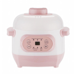 Veekindel elektriline keraamiline hautamispott, automaatne nutikas pliit pudru ja supi jaoks, ideaalne kodukink Pink and white electric stew pot [New product]. 220V British standard plug