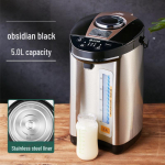 Rongsheng Nutikas Elektripliit 5L Termokann: T&auml;isautomaatne, Suure mahutavusega, P&uuml;siva temperatuuriga kuuma vee katel Black Gold kuld/must