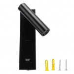 LED Seinalugemislamp Lihtne Stiilne Seinale Paigaldatav Lamp L&uuml;litiga USB-pordiga Siseruumidesse Magamistuppa