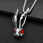 Vintage pop-punk punasilmne j&auml;nku meestepeo isiksus, pidulik moe ripats kaelakee aksessuaarid