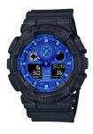 Casio Casio G-SHOCK G-Shock GA-100 SERIES BLUE PAISLEY k&auml;ekell meeste veekindel must GA-100BP-1A [Kaup] must