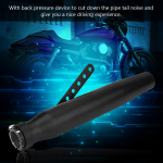 Mootorratta v&auml;ljalaske summuti v&auml;ljalasketoru tagatoru otsik Universaalne mootorratta GY6 must