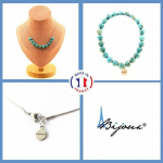 Pierres et Min&eacute;raux. Parure bijoux Bracelet Collier 10 Perles Turquoise d'Afrique du Sud 8 Taille personnalisable.