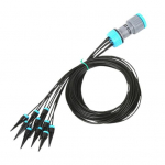 Tilkniisutuskomplekt 10 tilgapeaga taimede kastmiss&uuml;steem Automaatne tilkniisutusseade aiamuru jaoks potitaimedele sukulendid lilled must