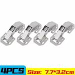 90-kraadine terasest kapi hinged puurimata auk H&uuml;drauliline puhver hinged k&ouml;&ouml;gikapi kapi hinged m&ouml;&ouml;bli riistvara 4PCS