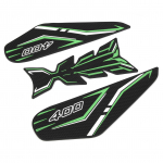 3 tk gaasik&uuml;tusepaagi kleebisekaitse libisemisvastane pad, mis sobib Kawasaki Z400 NINJA 400 Greenile